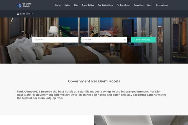 Listify theme site design template sample