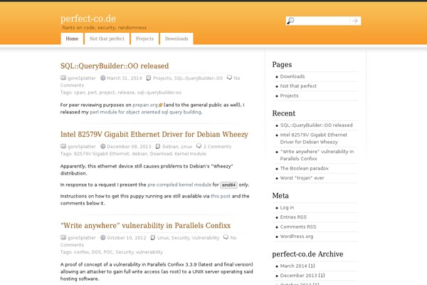 perfect-co.de site used Barber Lite