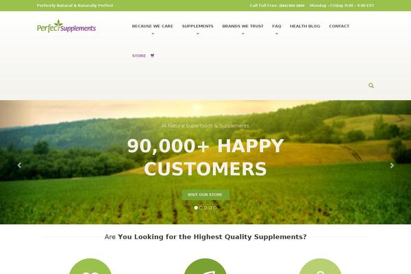 Organique theme site design template sample