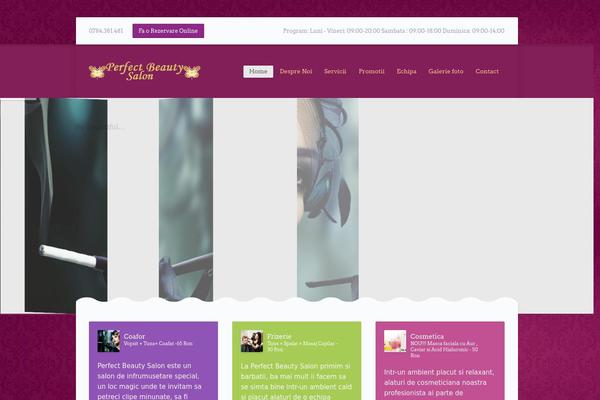 Beautypress theme site design template sample