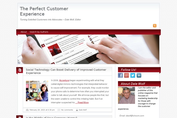 Site using About The Autor plugin