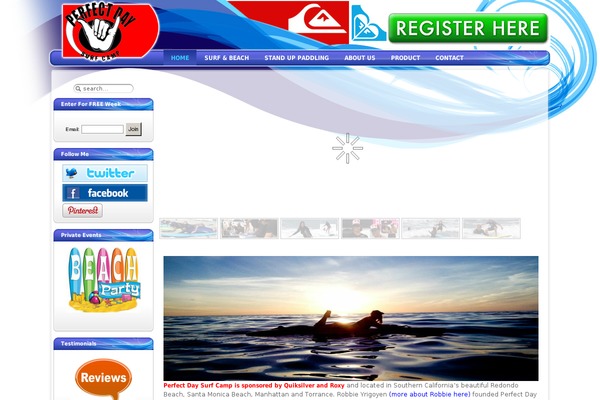 Site using Responsive WordPress Slider - HG Slider plugin