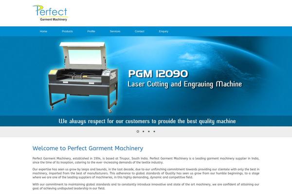 Vantage theme site design template sample