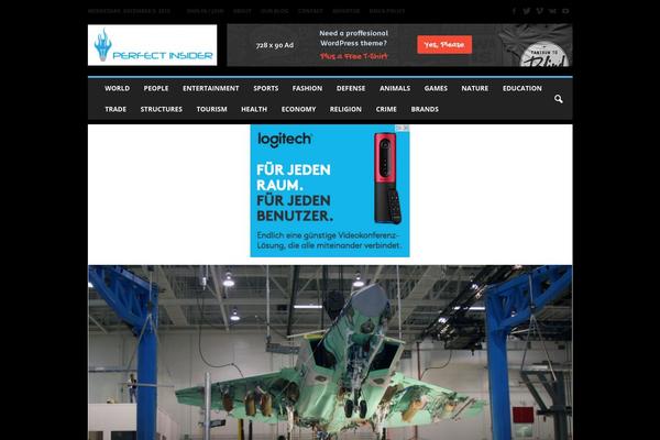 The Fox theme site design template sample