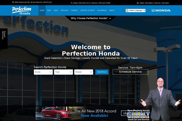 perfectionhonda.com site used Dealer Inspire common