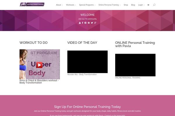 Site using Elegantbuilder plugin