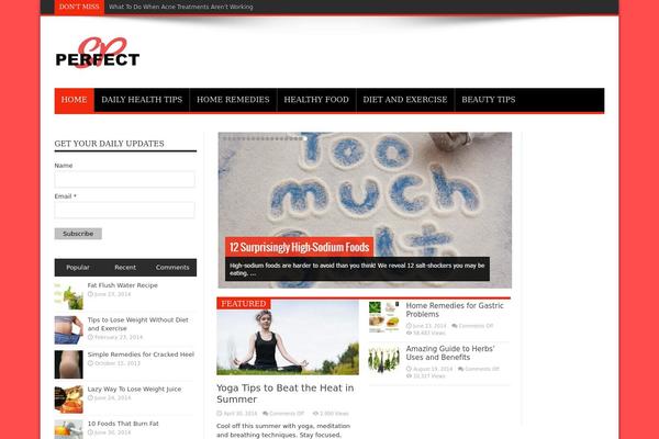 Jarida theme site design template sample