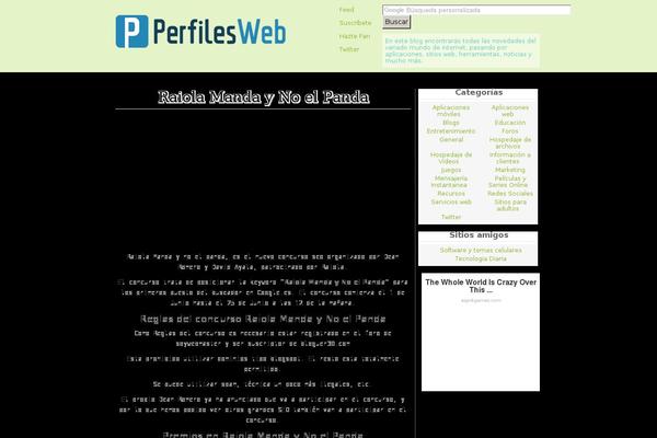 perfilesweb.com site used Asaptheme