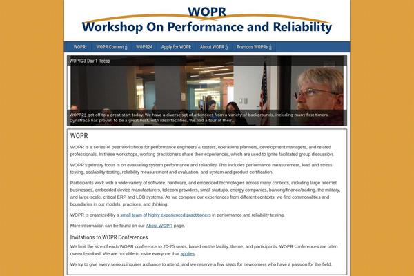 performance-workshop.org site used Frontier