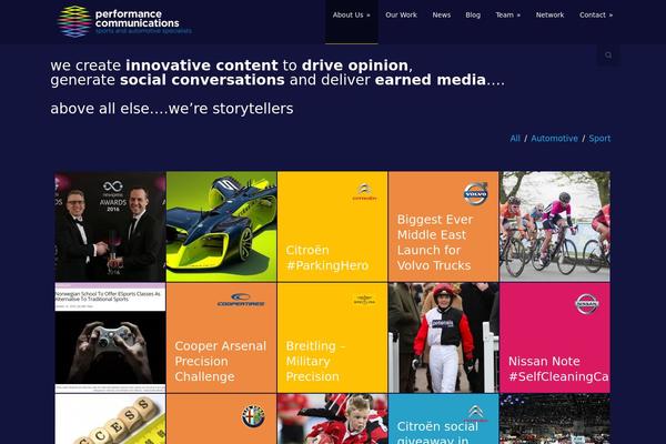 Corsa Child theme site design template sample