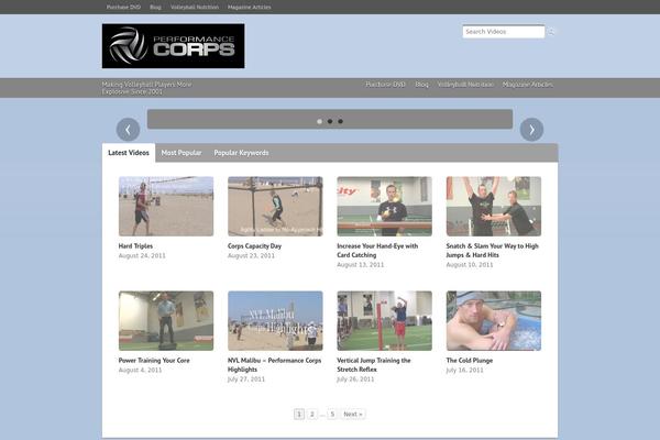 Premiere theme site design template sample