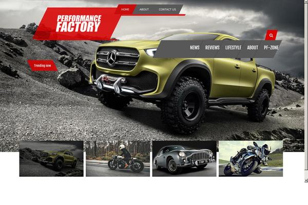 Carnews theme site design template sample