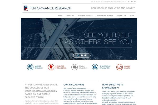 performanceresearch.com site used P_r
