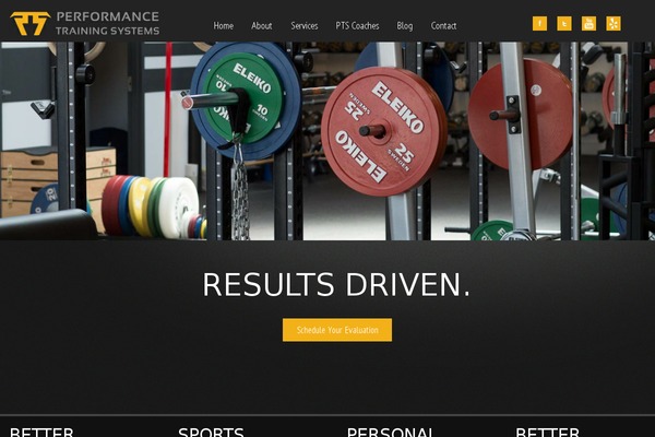 Evolution theme site design template sample