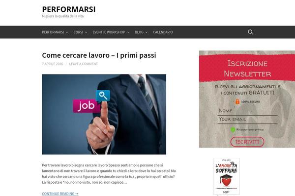 Site using WordPress Calls to Action plugin