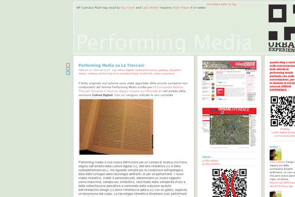 performingmedia.org site used Performingmedia