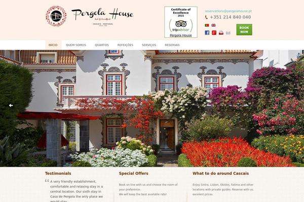 pergolahouse.pt site used HotelBooking