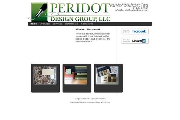 peridotdesigngroup.com site used Divi-child-theme