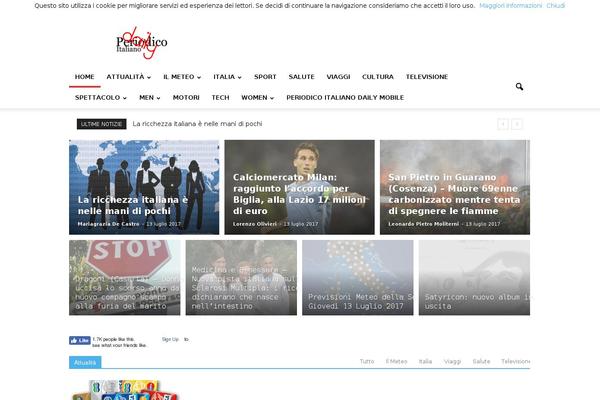 Newspaper theme site design template sample