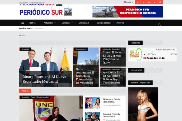 periodicosur.com site used Discussionwp