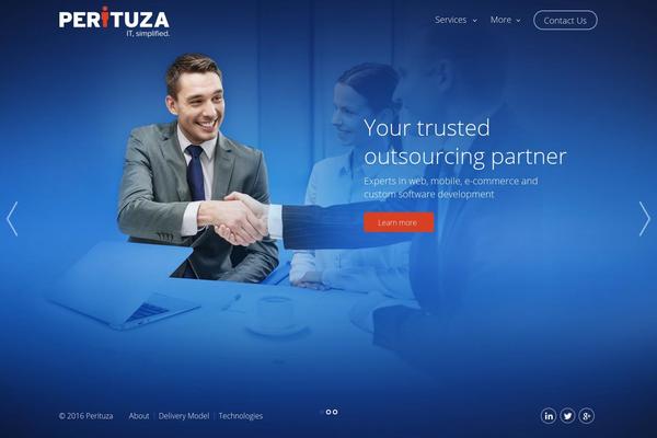 Site using Smooth Scroll Up plugin