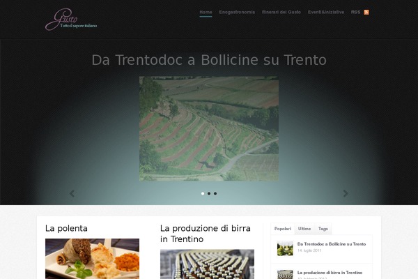 perlage2009.com site used Enogastronomia