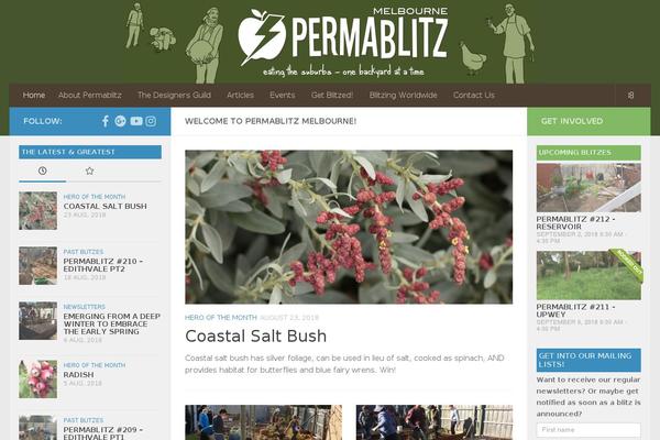 Hueman theme site design template sample