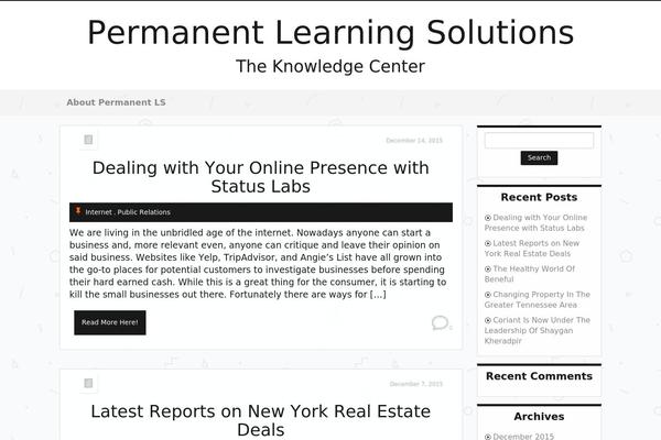 Just Content theme site design template sample
