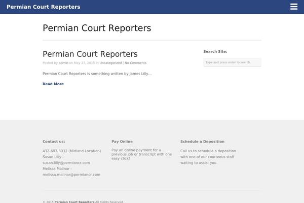Port theme site design template sample