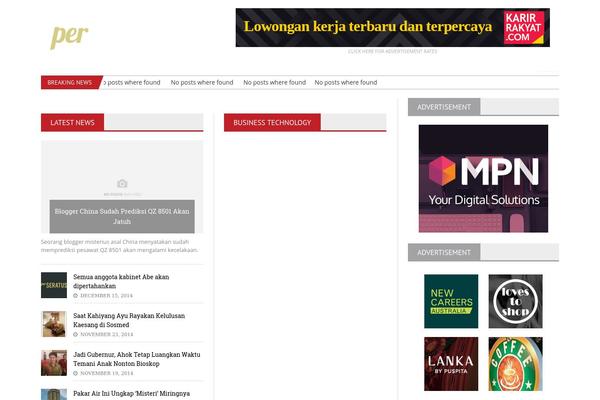 NovoMag theme site design template sample