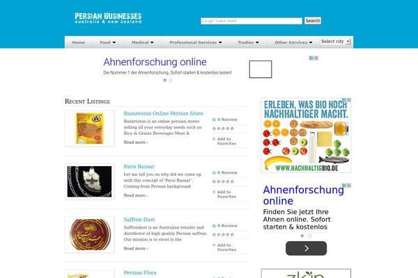 GeoPlaces theme site design template sample