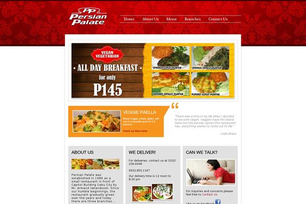 Persian theme site design template sample