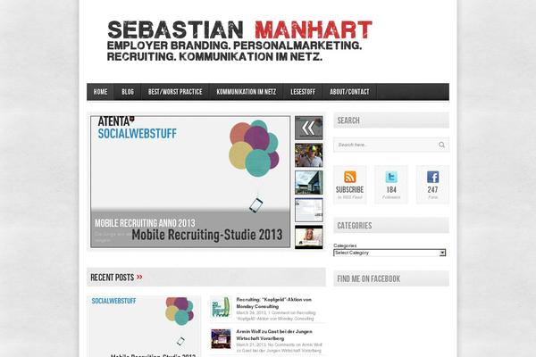 Site using Number My Post Pages plugin