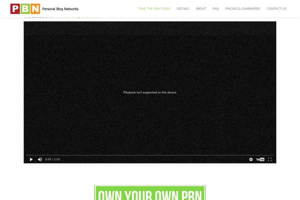 Jarvis Child theme site design template sample