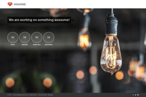 Highend theme site design template sample