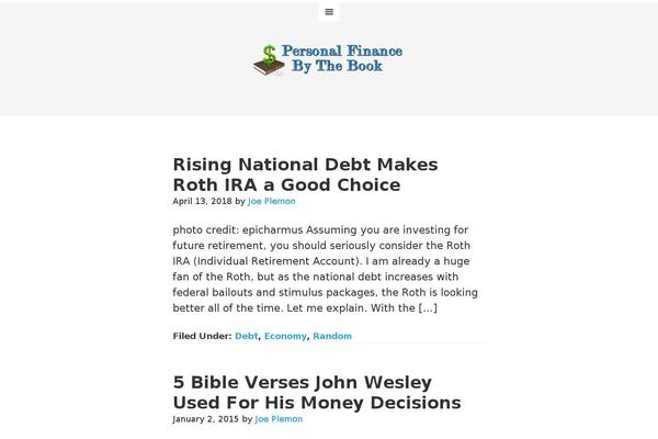 personalfinancebythebook.com site used Remobile Pro