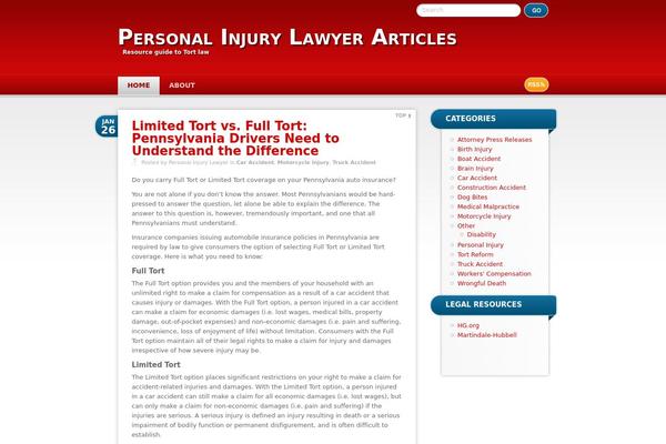 RedBel theme site design template sample