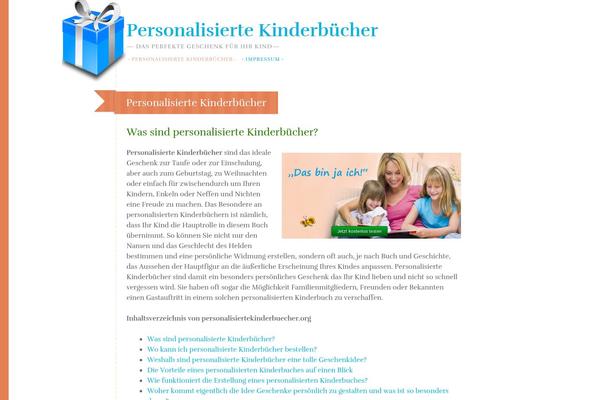 Fiore theme site design template sample