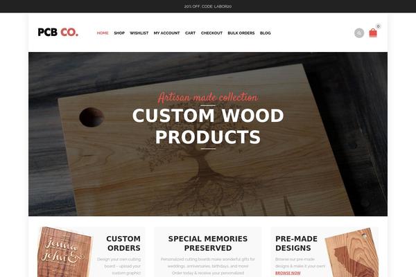 WooPress theme site design template sample