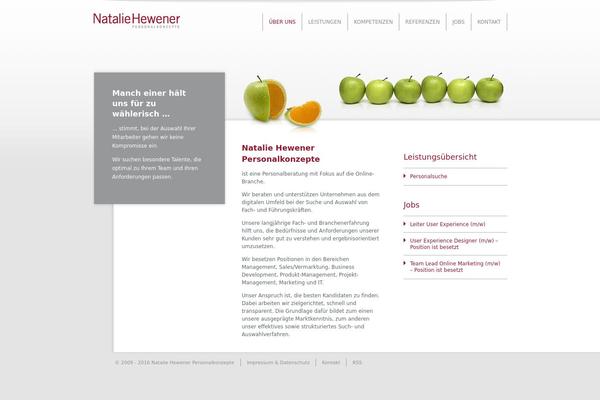 Natalie theme site design template sample
