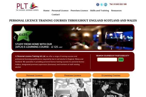 personallicencetraining.co.uk site used Personallicence