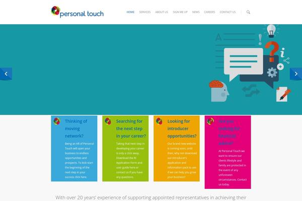 Salient theme site design template sample