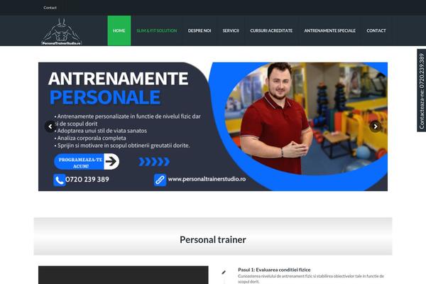 Gym theme site design template sample