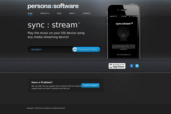 Persona theme site design template sample