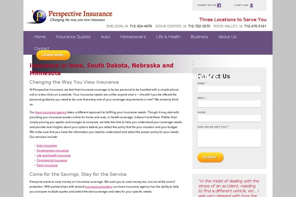 perspectiveinsurance.com site used Perspective