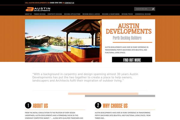 Perth theme site design template sample