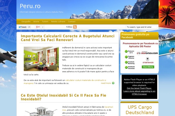 Travel Blogger theme site design template sample
