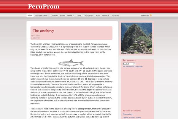 peruprom.com site used Prodit
