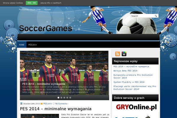 pes-scena.pl site used Soccergames