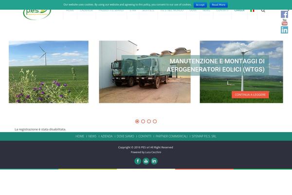 pes-srl.net site used AccessPress Ray
